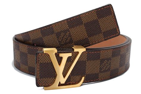 louis vuitton belt damier brown|Louis Vuitton brown belt men.